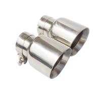Car End Pipes Car Accessories 1PCS For BMW Inlet (63mm) Outlet (89mm) Stainless Steel Universal Exhaust Tip/Muffler Pipe(51-101MM)