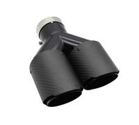 Car End Pipes Car Carbon Fiber Matte Muffler Tip Y Shape Double Exit Exhaust Pipe Mufflers Nozzle Decoration Universal Stainless Tail Pipe Exhaust Pipe Cap(Right 63mm-101mm)