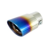 Car End Pipes Car decoration Muffler tail throat exhaust pipe modeling for Panamera for Mission for Macan for Cayenne 911(Lavender)