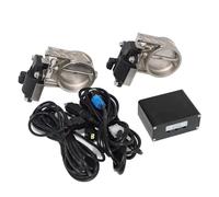 Car End Pipes Car Exhaust Pipe Electronic Valve Kit Universal 51 63 76MM Button Controller Kit Controller Switch Tailpipe(Kit 51mm F)