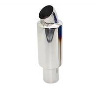 Car End Pipes Car Motorcycle Styling Exhaust Muffler Tail Pipe Tip Universal Stainless Steel ID 51mm 63mm 76mm(Silver 76MM)