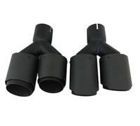 Car End Pipes Carbon fibre styling Stainless steel Universal DUAL Automobile exhaust pipe Muffler Car accessories modification End Pipes(54-89MM)