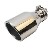 Car End Pipes Diesel Truck Exhaust Tip, 4in Outlet x 9in Overall Length Stainless Steel 2.5" Inlet Outside Diameter Universal Exhaust Tube Pipe(76-89MM)