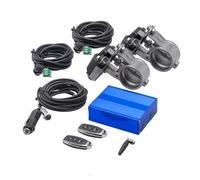 Car End Pipes Electric Exhaust Control Valve Dual Set with Remote Cutout Control for 2"/2.36"/2.5"/2.75"/3" Pipe 2pcs Valve End Pipes(2.36 inch Set)