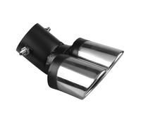Car End Pipes Exhaust Muffler Tip Stainless Steel Tailpipe Tip Dual Outlet Rear Round Accessories Car Exhaust Pipe