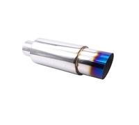 Car End Pipes Exhaust Tip Car Systems 63MM Auto Racing Sport Muffler Turbo Sound Boost Tips Modification Accessories 2.5Inch(XH-EP089-BL)