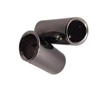 Car End Pipes Exhaust Tips For Tiguan TailPipe Stainless Steel Exhaust Muffler Tip Nozzle(Slanted black)