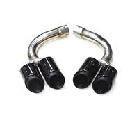 Car End Pipes For 2016-2024 Q7 Upgrade SQ7 Look Black Nozzle Tailpipe Quad Stainless Steel Exhaust Tip(19-23 Petrol 2.0t)