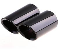 Car End Pipes For A1 A3 A4 TT 2009-2015 Car Silencer Exhaust Muffler Tip Pipes Covers End(Black)