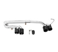 Car End Pipes For BMW E90 E92 320i 318i 325i Up M3 Look Quad Muffler Tip Stainless Steel Car Exhaust Tip(Black)
