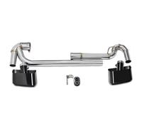 Car End Pipes For BMW F25 X3 F26 X4 Mufflers UP Square Stainless Steel Car Single Exhaust Tip(Black)