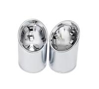Car End Pipes For BMW G22 G26 420i 430i G20 G21 320i 330i 2pcs Stainless Steel Exhaust Trims Tailpipe(Silver)