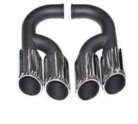 Car End Pipes For Cayenne 958 2011-2014 Exhaust Pipe Upgrade GTS Model 304 Stainless Steel Black Muffler Tip(6)