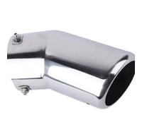 Car End Pipes For LEXUS 570 LX570 Stainless Steel Tail Exhaust Muffler Tip Pipe Car Styling Accessories End Pipes(Silver)