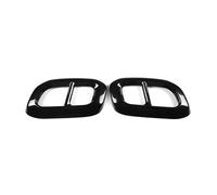 Car End Pipes For Mercedes For Benz GLC GLE GLS X253 W167 2020 2 Pcs Car Exhaust Muffler Pipe Tip Tailpipe Cover Decoration Trim(Black)