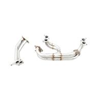 Car End Pipes For Subaru Wrx Sti Twin Scroll Manifold Equal Length Header With Heatshield Ej207 Manifold Type Exhaust Exhaust Tube Pipe