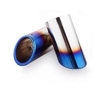 Car End Pipes For VW For GOLF MK6 For MK7 Plus Tailpipe Auto Accessories 70mm Stainless Steel Car Exhaust Muffler Pipe Tip Cover(Blue)