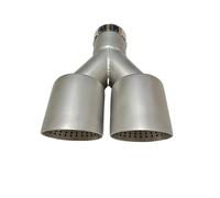 Car End Pipes For Y Type Double Outlet Flush Large Caliber Exhaust Pipe Stainless Steel Tail Throat Silencer Exhaust Tailpipe Tail Throat(60mm-101mm)
