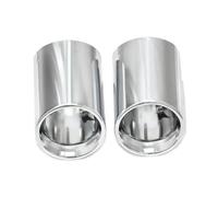 Car End Pipes For Z4 G29 Xdrive 20i 30i 2019-2022 2023 2024 2pcs Car Tailpipe Black Cover Muffler Tip Tailpipe Replacement Exhaust Trim Cover(Silver)