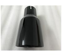 Car End Pipes Glossy Black Stainless Steel Oblique Mouth General Exhaust Manifold Muffler For Automobile Refitting Tail Pipe Exhaust Pipe Cap(63MM IN 101MM OUT)