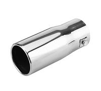 car end pipes= KIMISS Universal Exhaust Tip, Tail Pipe for Car, 30-51 mm, Stainless Steel(Flat)