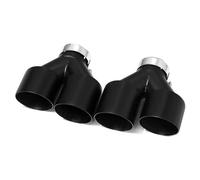 Car End Pipes Matte Stainless Steel Universal Y Type Quad Exhaust Tip Muffler Nozzle For VW GTI MK7 For Golf 7(ID57MM)