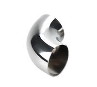 Car End Pipes O/D 12.7/16/19/25/32/38/45/51/57/63/76/89mm 304 Stainless Steel Elbow Welding 90 Degree Pipe Fittings Tail Pipe Exhaust Pipe Cap(51mm x 1.5mm)
