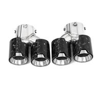 Car End Pipes Quad Car Exhaust Tailpipe Exhaust 304 Stainless Steel Muffler Tip Nozzle For BMW G20 G21 For M340i Tail Pipe Exhaust Pipe Cap(Carbon Fiber E)