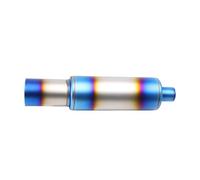 Car End Pipes Stainless Steel Exhaust Pipe Inlet 2Inch Outlet 3.5 Inch Burnt Type Silence Muffler Tail Tips For Universal Car