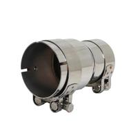 Car End Pipes Stainless Steel Exhaust Pipe Reducer Adapter Motorcycle Exhaust Muffler Pipeline Welded Pipe Universal Tail Pipe Exhaust Pipe Cap(I.D 63MM-63MM)