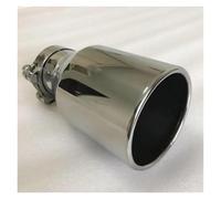 Car End Pipes Stainless Steel Large Diameter 115mm 45inch Single The Flat Edge Universal Muffler Tail Throat Car Exhaust Tip Pipe Tail Pipe Exhaust Pipe Cap(89MM IN-115MM OUT)