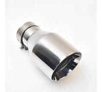 Car End Pipes Stainless steel Single The Bevel edge universal muffler tail throat Car modification Exhaust pipe End Pipes(66MM IN- 101MM OUT)