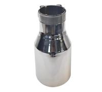 Car End Pipes Stainless Steel Slashed Angled Flange Exhaust Pipe Curly Muffler Tip Slash Cut 1Pc Universal Exhaust Tube Pipe(60-76MM)