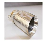 Car End Pipes Stainless Steel Universal Exhaust System End Pipe Car Exhaust Tip 1 Piece(51MM IN 101MM OUT)