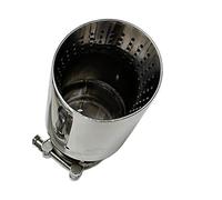Car End Pipes Tail Throat Horn Outlet Hole Large Diameter 89mm 101mm 114mm Size 1pcs Exhaust Pipe Stainless Steel 304 Tail Pipe Exhaust Pipe Cap(70mm-114mm)