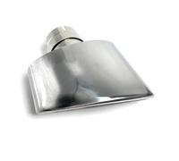 Car End Pipes Universal 304 Stainless Steel 150mm Outlet Oval Angled Rolled Muffler Exhaust Pipe Tip