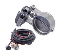 Car End Pipes Universal 51/60/63/70/76&89MM Auto Electric Control Exhaust Valve Cutout Low Pressure with Switch End Pipes(3 with Switch)