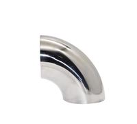 Car End Pipes Universal 90 Degree Stainless Steel Elbow Sanitary Welding Pipe Fitting Car Motorcycle Exhaust Muffler Welded Tailpipe(38MM-1.5MM)