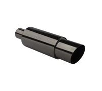 Car End Pipes Universal Car Exhaust Muffler Performance Stainless Steel Straight Through Enhance Sound And Style Exhaust Muffler(Black)