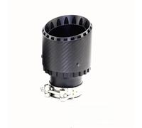 Car End Pipes Universal Carbon Fibre Aluminium Alloy Silencer Black Wheel Single Out Twill Matte Exhaust Nozzle Tip End Pipes(60mm-89mm)