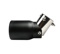 Car End Pipes Universal Stainless Steel Exhaust Tip 63mm/3.5"89mm Adjustable Fit For SUV Single Rolled Edge Pipe With Bolt-On(Black)
