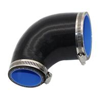 Car Engine Air Intake Hose Black Reducer Silicone Hose Adapter Connector 90 Degree Universal Flame Resistant Car Intercooler Turbo Intake Pipe Couple(45MM-51MM)