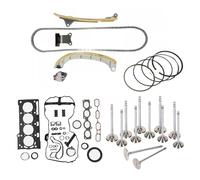 Car Engine Exhaust Valves Exhaust Control Valve Engine Timing Chain Kit Intake & Exhaust Valve Kit Overhaul Gasket Kit Fit for Toyota Fit for Subaru Trezia