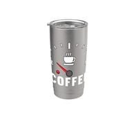 Car Engine Gauge Driver Out of Coffee Fuel Caffeinated Stainless Steel Insulated Tumbler