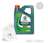 Car Engine Oil Service Kit / Pack 4 LITRES Castrol Magnatec Diesel 5W-40 4L