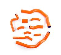 Car Engine Radiator Hoses 7PCS Compatible With for GOLF MK4 for BORA for J&etta 1.8t AUM AUQ 3-ply Silicone Radiator Coolant Hose Upper And Lower(Orange)
