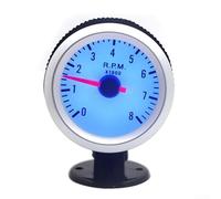Car Engine Rev Counter, 2Inch 52Mm 0-8000RPM Car Engine Rev Counter 12V Tachometer Pointer Gauge Meter Replacement Part