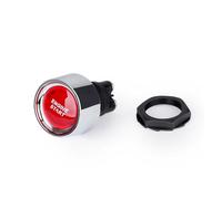 Car Engine Start 50A Push Button Keyless Switch DC 12V/24V Racing Small Start Button Lgnition Starter On Off Switches Ignition Barrel Engine Start Stop Button(Red)