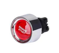 Car Engine Start Ignition Switch 12V 50A 3 Pin SPST Momentary Keyless Push Button Starter Switches ON OFF Fit For Cars(Red)