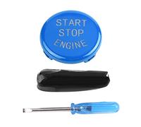 Car Engine Start Stop Switch Button Cover for E Chassis 3 series E90 E91 E92 E93 5 series E60 2004-2009 X1 E84 X3 E83 X5 E70X6 E71X6 E72(Blue)